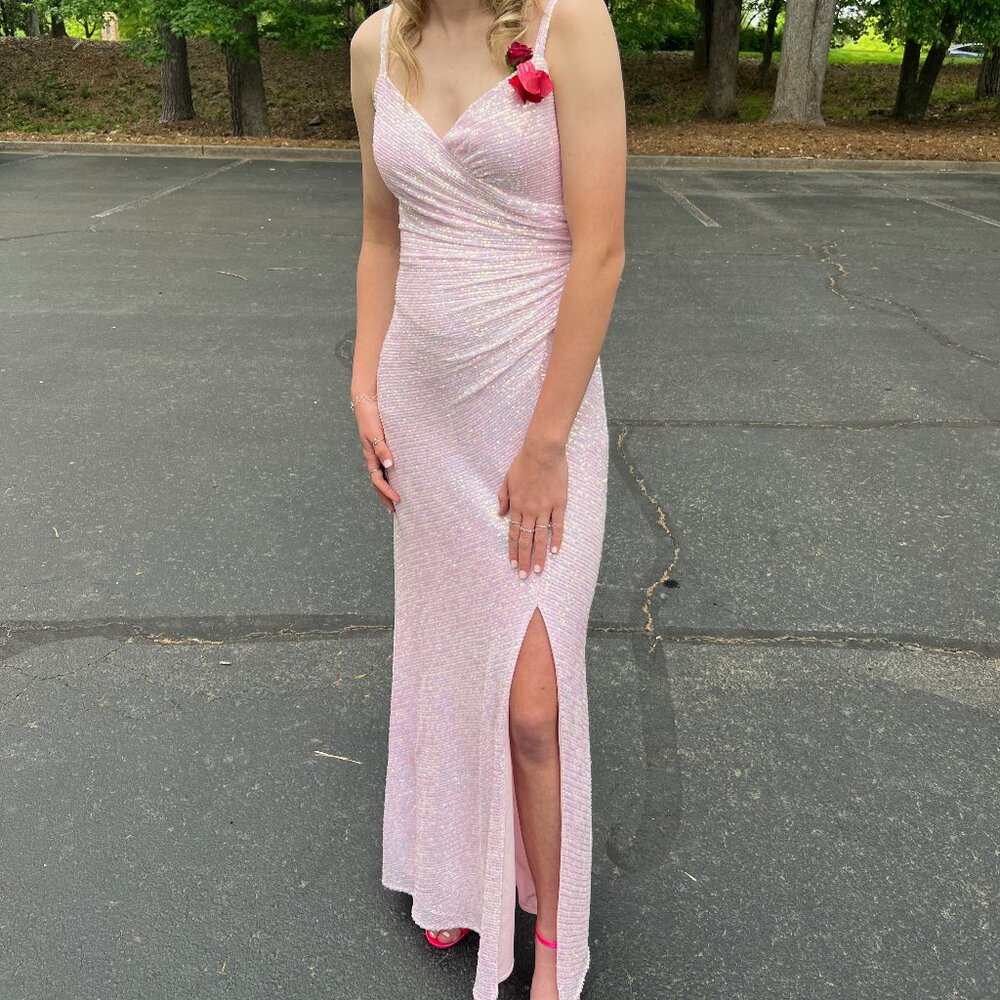 Sequin Sheath Sequined Prom Dress